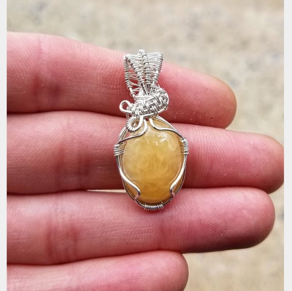 The Krystal Perspective Jewelry - Calcite Silver Pendant ⭐